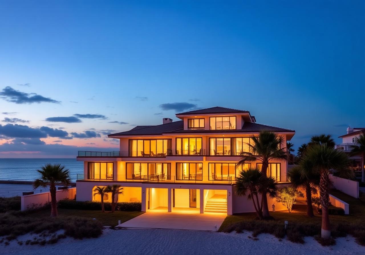 Oceanfront Modern Estate in Atlantic Beach, FL